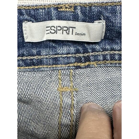 Esprit Vintage Bootcut Leg Jeans Women's 26x30 Blue Stone Wash Denim Low Rise - Picture 7 of 16